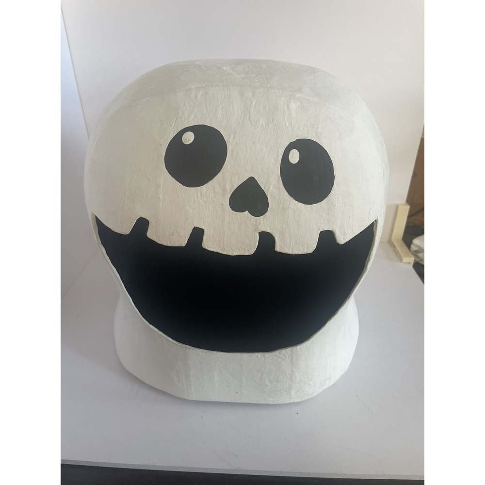 POTTERY BARN KIDS PAPER MACHE WHITE GHOST LUMINARY LIGHT HOLDER HALLOWEEN